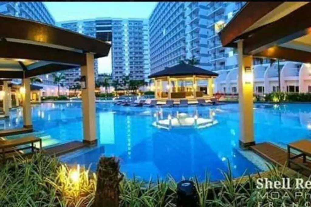 アパート Shell Residence C23 Shortwalk Moa Balcony Poolview マニラ市